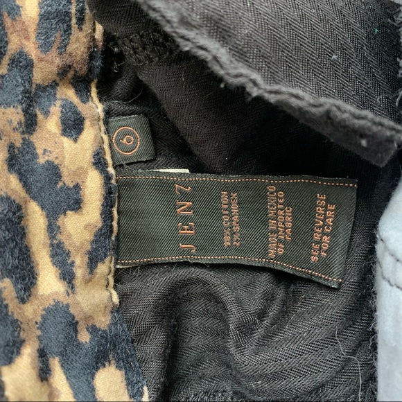 JEN7 Leopard Print Stretch Ankle Skinny Jean - Picture 9 of 12